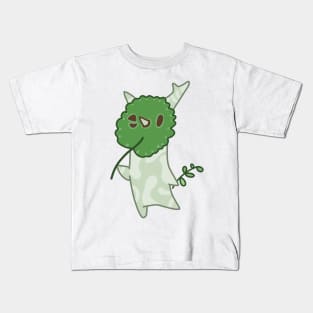 Forest Spirit with a leaf Kids T-Shirt